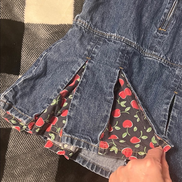 Gymboree Vintage (2005) Denim Dress with Cherry Accents Very Cherry Collection 6 - Picture 11 of 13